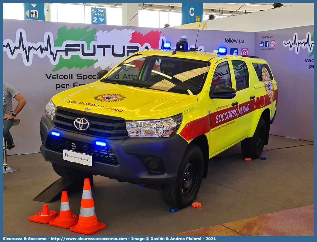 -
Corpo Nazionale
Soccorso Alpino e Speleologico
Delegazione Alpina
I Friuli Venezia Giulia
Stazione di Forni Avoltri
Toyota Hilux VIII serie
Allestitore Futura Veicoli Speciali
Parole chiave: CNSAS;C.N.S.A.S.;Corpo;Nazionale;Soccorso;Alpino;Speleologico;Friuli;Venezia;Giulia;SAFVG;S.A.F.V.G.;Toyota;Hilux;Futura