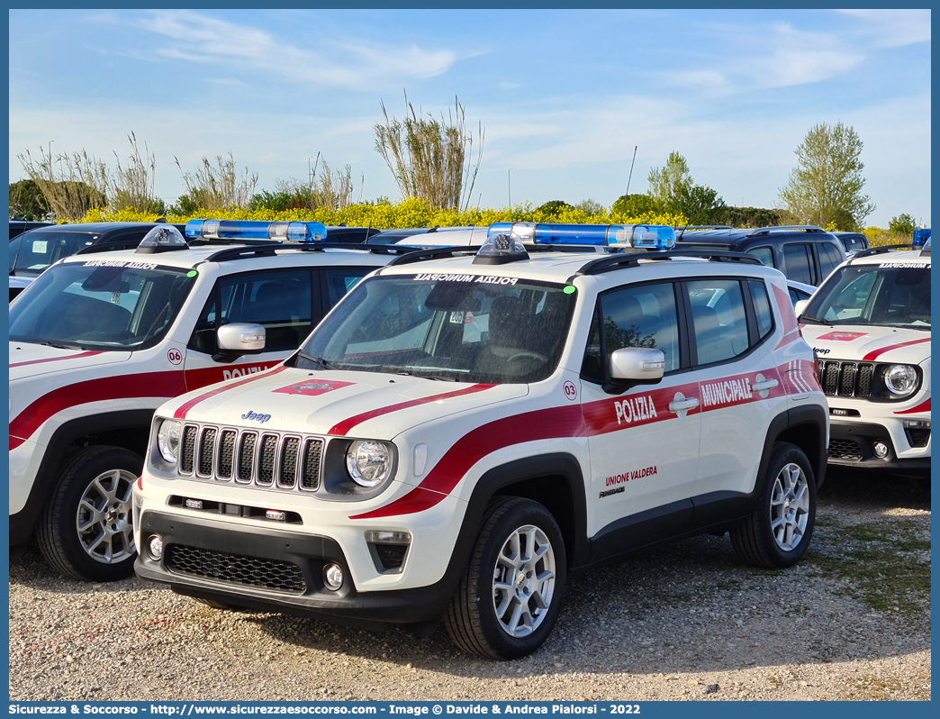 -
Polizia Municipale
Unione Comuni Valdera
Jeep Renegade I serie restyling
Allestitore Focaccia Group S.r.l.
Parole chiave: Polizia;Locale;Municipale;Valdera;Bientina;Buti;Calcinaia;Capannoli;Casciana Terme;Chianni;Lajatico;Lari;Palaia;Peccioli;Ponsacco;Pontedera;Santa Maria a Monte;Terricciola;Jeep;Renegade;Focaccia