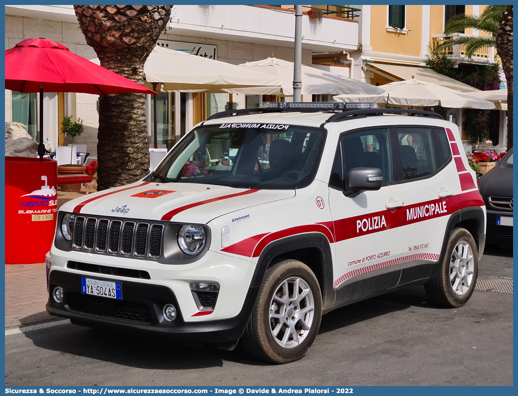 Polizia Locale YA504AS
Polizia Municipale
Comune di Porto Azzurro
Jeep Renegade I serie restyling
Allestitore Bertazzoni S.r.l.
Parole chiave: PL;P.L.;PM;P.M.;Polizia;Locale;Municipale;Porto Azzurro;Jeep;Renegade;Bertazzoni