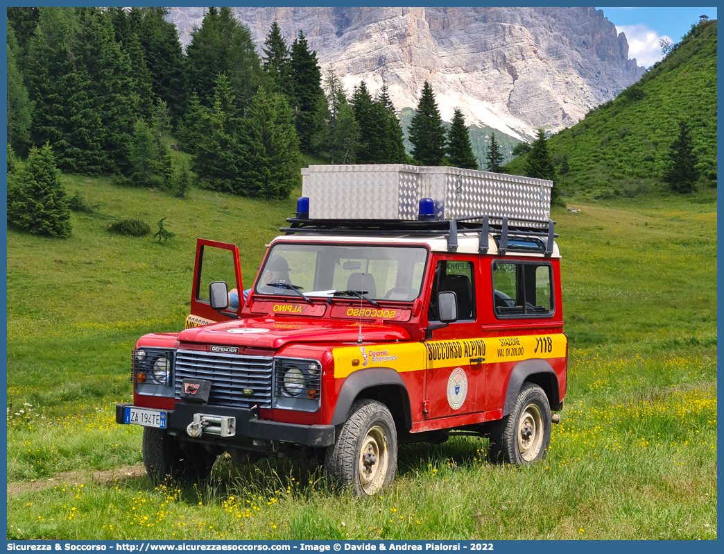 -
Corpo Nazionale
Soccorso Alpino e Speleologico
Delegazione Alpina II Bellunese
Stazione Val di Zoldo
Land Rover Defender 90
Parole chiave: CNSAS;C.N.S.A.S.;Corpo;Nazionale;Soccorso;Alpino;Speleologico;Veneto;SASV;S.A.S.V.;Val di Zoldo;Land Rover;Defender;90