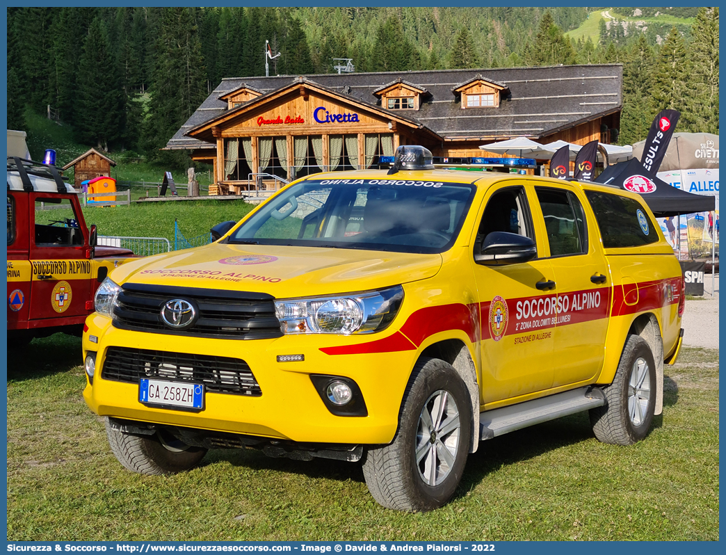 -
Corpo Nazionale
Soccorso Alpino e Speleologico
Delegazione Alpina II Bellunese
Stazione Alleghe
Toyota Hilux VIII serie
Allestitore Ciabilli S.r.l.
Parole chiave: CNSAS;C.N.S.A.S.;Corpo;Nazionale;Soccorso;Alpino;Speleologico;Veneto;SASV;S.A.S.V.;Alleghe;Toyota;Hilux;Ciabilli