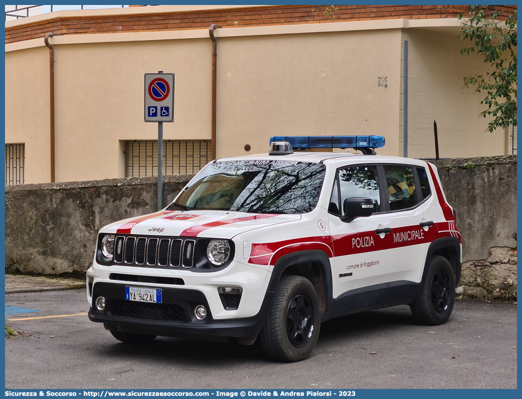 Polizia Locale YA942AL
Polizia Municipale
Comune di Poggibonsi
Jeep Renegade I serie restyling
Allestitore Elevox S.r.l.
Parole chiave: Polizia;Locale;Municipale;Poggibonsi;Jeep;Renegade;Elevox;YA942AL;YA 942 AL