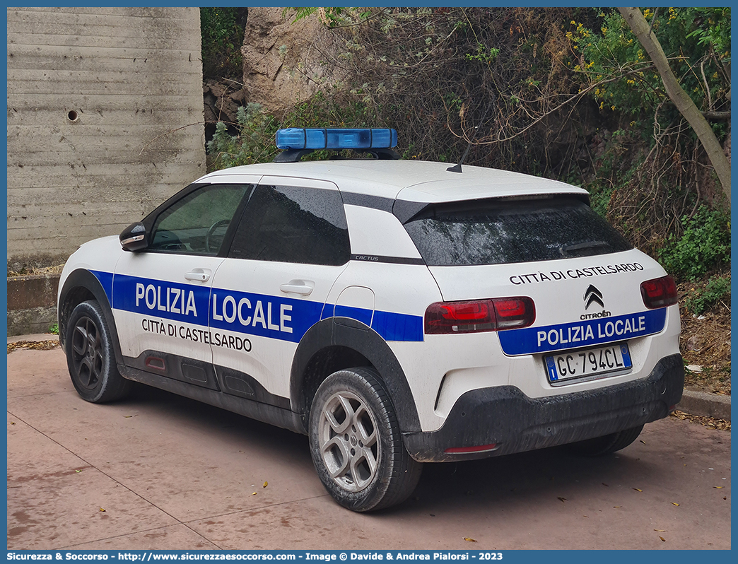 -
Polizia Locale
Comune di Castelsardo
Citroen C4 Cactus I serie restyling
Parole chiave: PM;P.M.;PL;P.L.;Polizia;Municipale;Locale;Castelsardo;Citroen;C4;C 4;Cactus