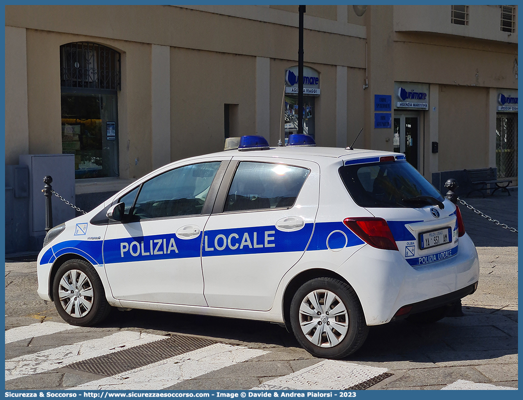 Polizia Locale YA551AM
Polizia Locale
Comune di Olbia
Toyota Yaris Hybrid III serie restyling
Allestitore Ciabilli S.r.l.
Parole chiave: PL;PM;P.L.;P.M.;Polizia;Locale;Municipale;Olbia;Toyota;Yaris;Hybrid;Ciabilli;YA551AM;YA 551 AM