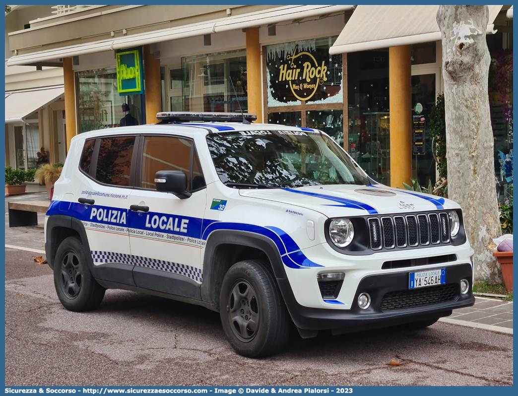 Polizia Locale YA546AH
Polizia Locale
Comune di Riccione
Jeep Renegade I serie restyling
Allestitore Bertazzoni S.r.l.
Parole chiave: Polizia;Locale;Municipale;Riccione;Jeep;Renegade;Bertazzoni