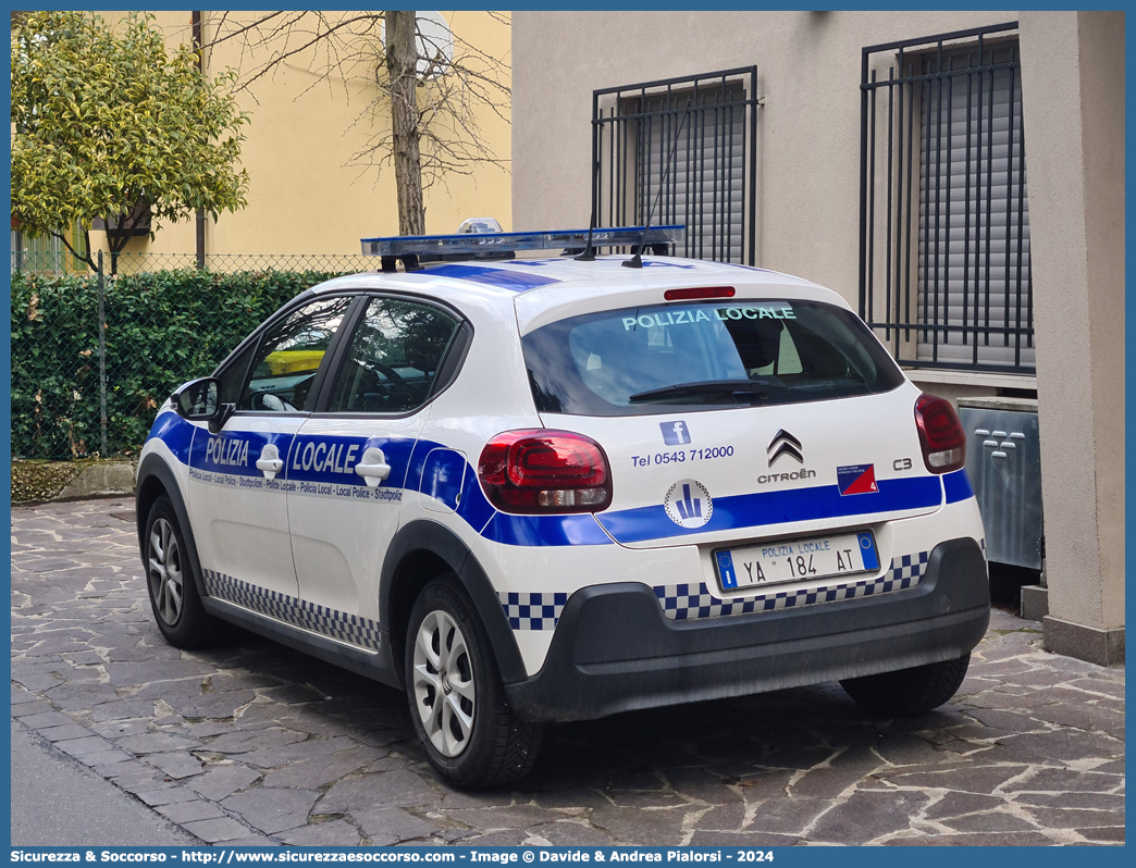 Polizia Locale YA184AT
Polizia Locale
Unione Comuni della Romagna Forlivese
Citroen C3 III serie restyling
Allestitore Focaccia Group S.r.l.
Parole chiave: Polizia;Locale;Municipale;Romagna;Forlivese;Bertinoro;Castrocaro Terme;Terra Sole;Civitella;Dovadola;Forlì;Forli;Forlimpopoli;Galeata;Meldola;Modigliana;Portico;San Benedetto;Predappio;Premilcuore;Rocca San Casciano;Santa Sofia;Tredozio;Citroen;C3;YA184A