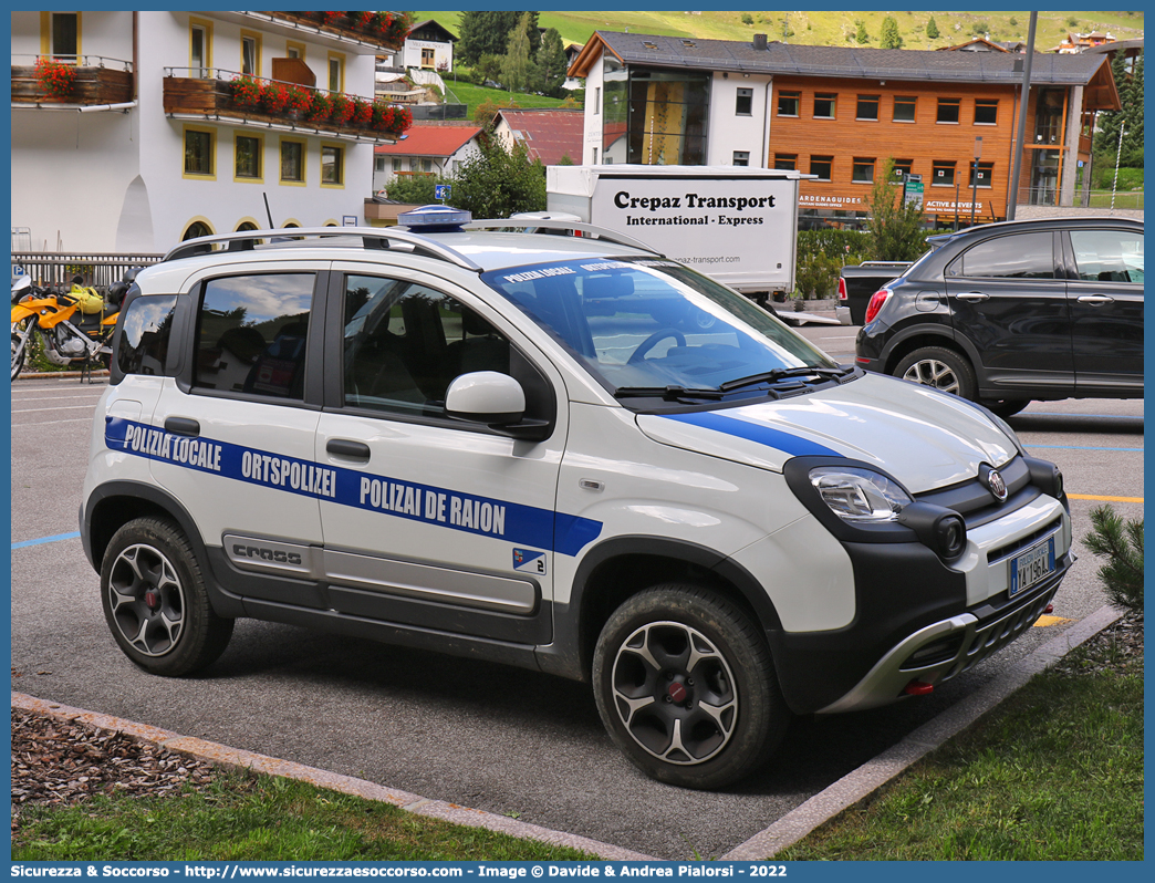 Polizia Locale YA196AJ
Polizia Locale
Comune di Selva di Val Gardena
Fiat Nuova Panda Cross II serie
Parole chiave: Polizia;Locale;Municipale;Selva di Val Gardena;Wolkenstein in Groden;Fiat;Nuova Panda;Cross;YA196AJ;YA 196 AJ