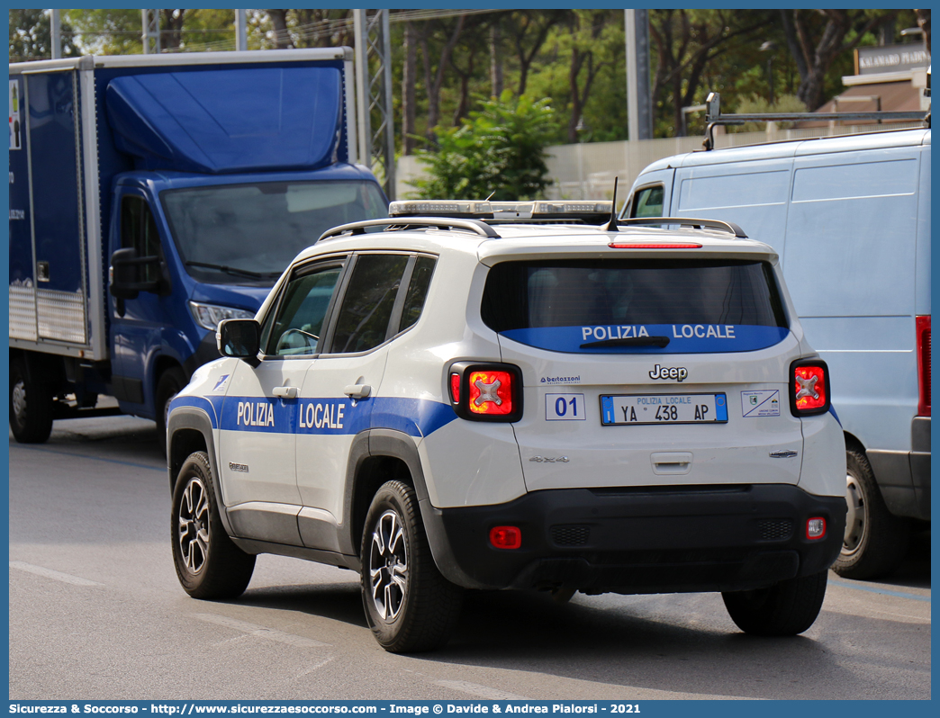 Polizia Locale YA438AP
Polizia Locale
Unione Comuni Media Vallesina
Jeep Renegade I serie restyling
Allestitore Bertazzoni S.r.l.
Parole chiave: Polizia;Locale;Municipale;Media Vallesina;Castelbellino;Castelplanio;Maiolati Spontini;Monte Roberto;Montecarotto;Poggio San Marcello;San Paolo di Jesi;Jeep;Renegade;Bertazzoni