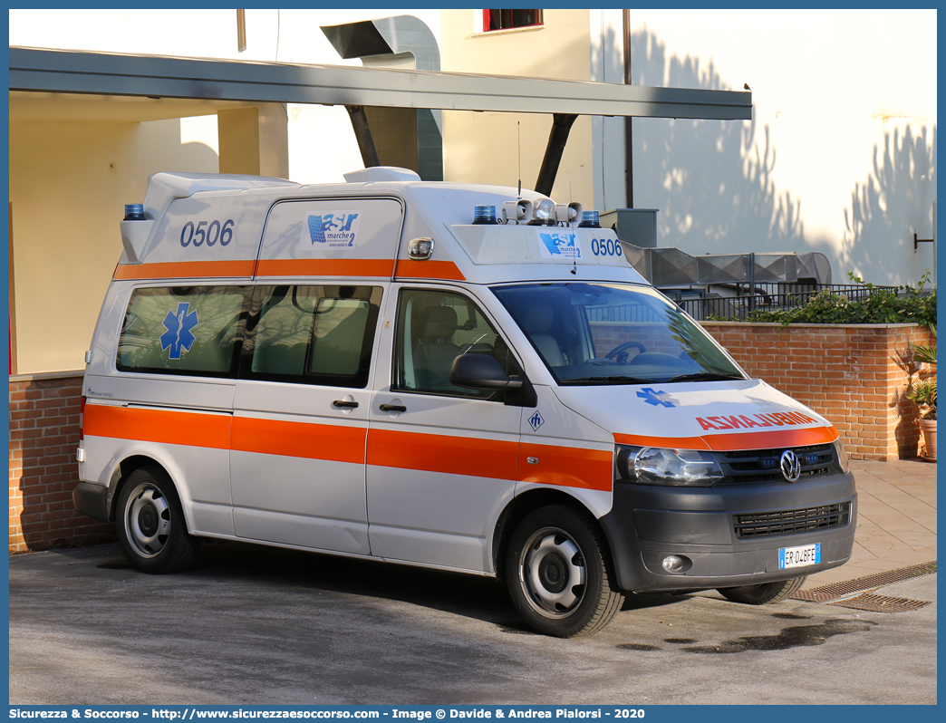 0506
118 Ancona Soccorso
ASUR Area Vasta 2
Fabriano - Jesi - Senigallia - Ancona
Volkswagen Transporter T5 restyling
Allestitore Mariani Fratelli S.r.l.
Parole chiave: 118;Pesaro;Soccorso;ASUR;A.S.U.R.;Azienda;Sanitaria;Unica;Regionale;Area;Vasta;2;Fabriano;Jesi;Senigallia;Ancona;Ambulanza;Autoambulanza;Volkswagen;Transporter;T5;T 5;Mariani;Fratelli