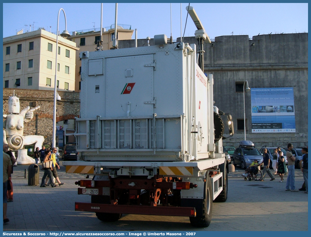 CP 2613
Corpo delle Capitanerie di Porto
Guardia Costiera
Iveco EuroCargo 95E21 4x4 I serie
Parole chiave: Guardia Costiera;Capitaneria di Porto;Capitanerie di Porto;Iveco;EuroCargo 95E21;EuroCargo;Euro Cargo;EuroCargo 95E21 4x4