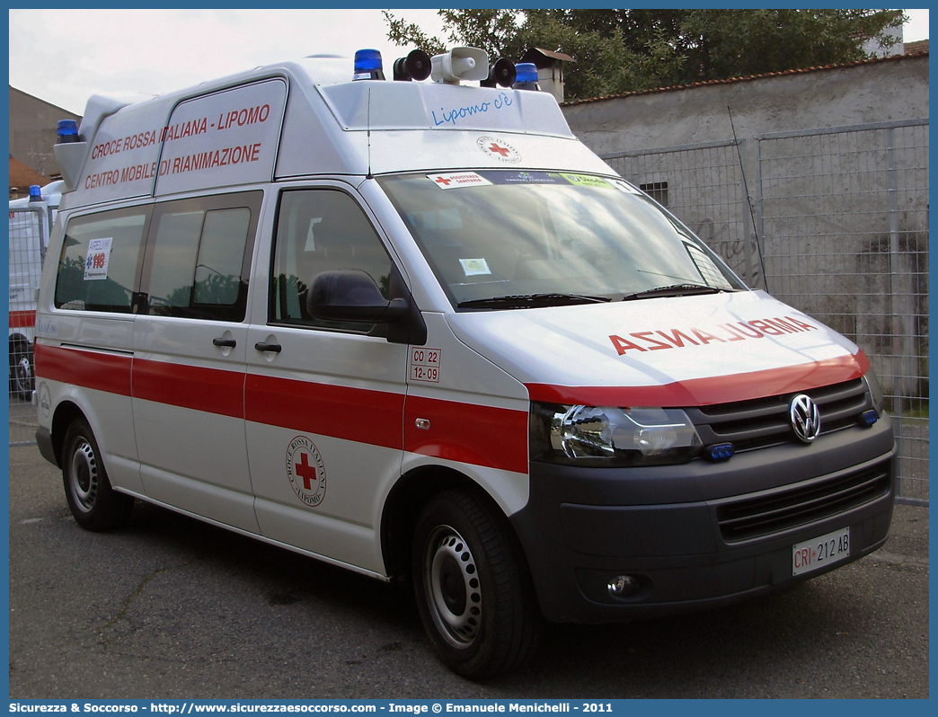 CRI 212AB
Croce Rossa Italiana
Lipomo
Volkswagen Transporter T5 restyling
Parole chiave: Croce;Rossa;Italiana;CRI;C.R.I.;Ambulanza;Volkswagen;Transporter;T5;T 5;Lipomo