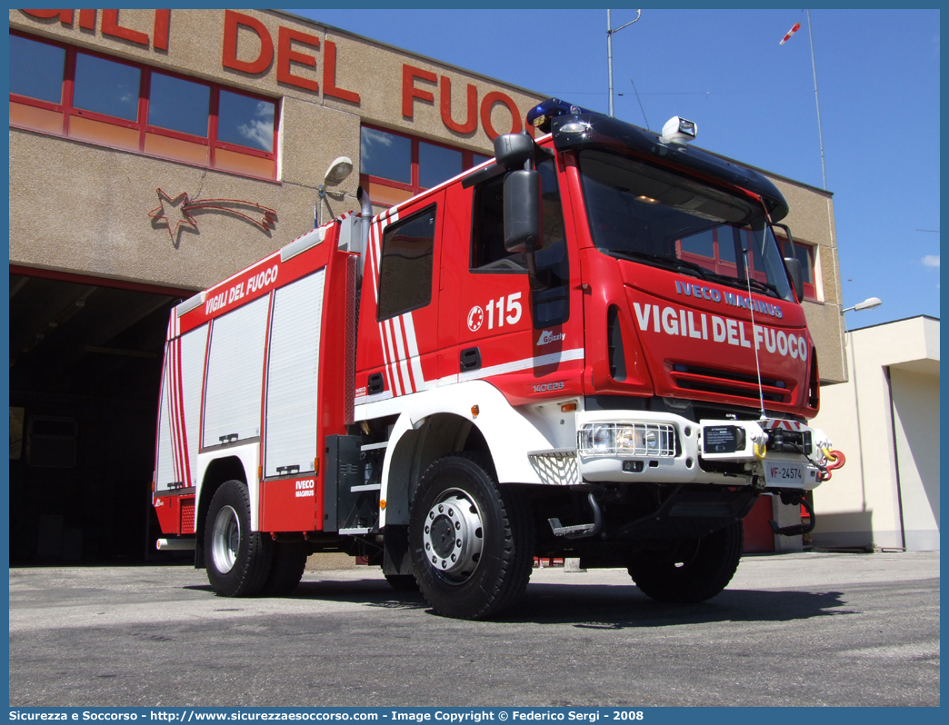 VF 24574
Corpo Nazionale Vigili del Fuoco
Iveco Magirus EuroCargo 
140E28 4x4 II serie "Grizzly"
Parole chiave: VVF;V.V.F.;Corpo;Nazionale;Vigili;del;Fuoco;AutoPompaSerbatoio;APS;A.P.S.;Iveco;Magirus;Grizzly;140E28;4x4