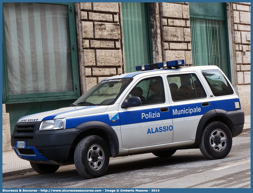 -
Polizia Municipale
Comune di Alassio
Land Rover Freelander I serie
Parole chiave: Polizia;Locale;Municipale;Alassio;Land Rover;Freelander