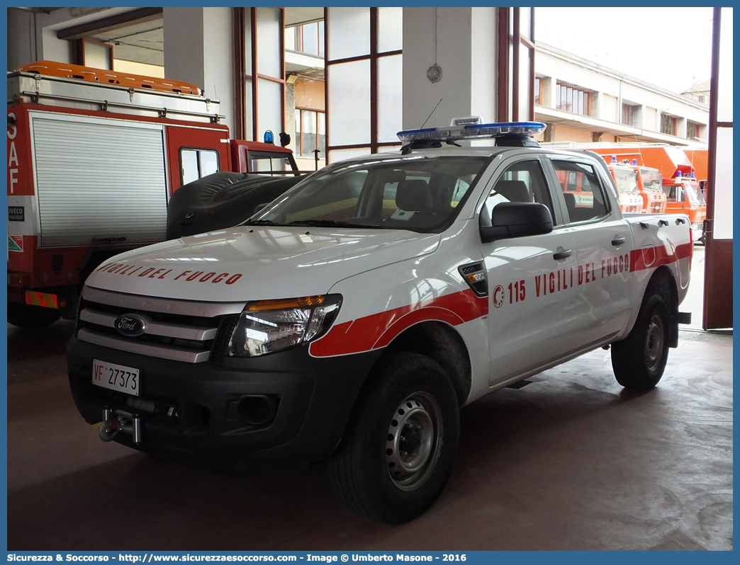 VF 27373
Corpo Nazionale Vigili del Fuoco
Ford Ranger III serie restyling
Allestitore Ciabilli S.r.l.
Parole chiave: VVF;V.V.F.;Corpo;Nazionale;Vigili;del;Fuoco;Ford;Ranger;Ciabilli