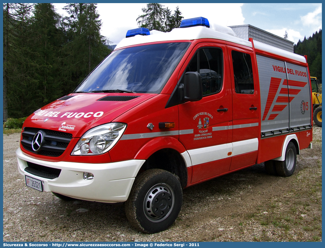 VF 26321
Corpo Nazionale Vigili del Fuoco
Mercedes Benz Sprinter 4x4 II serie
Allestitore Brandschutz S.r.l.
Parole chiave: Corpo;Nazionale;Vigili del Fuoco;Vigili;Fuoco;Polisoccorso;Mercedes Benz;Sprinter;4x4;4 x 4;Brandschutz;Rosenbauer