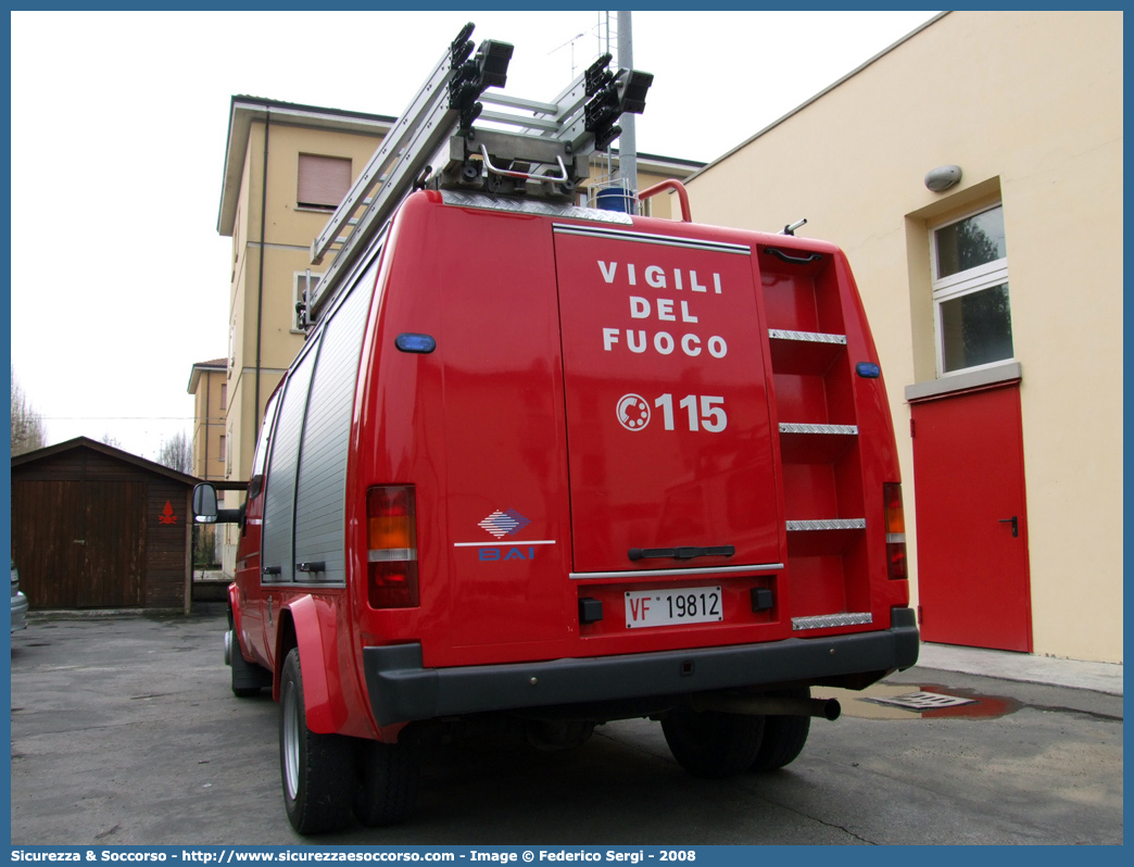 VF 19812
Corpo Nazionale Vigili del Fuoco
Ford Transit II serie II resyling
Allestitore BAI S.r.l.
Parole chiave: Corpo;Nazionale;Vigili del Fuoco;Vigili;Fuoco;Ford;Transit;BAI;B.A.I.;Polisoccorso