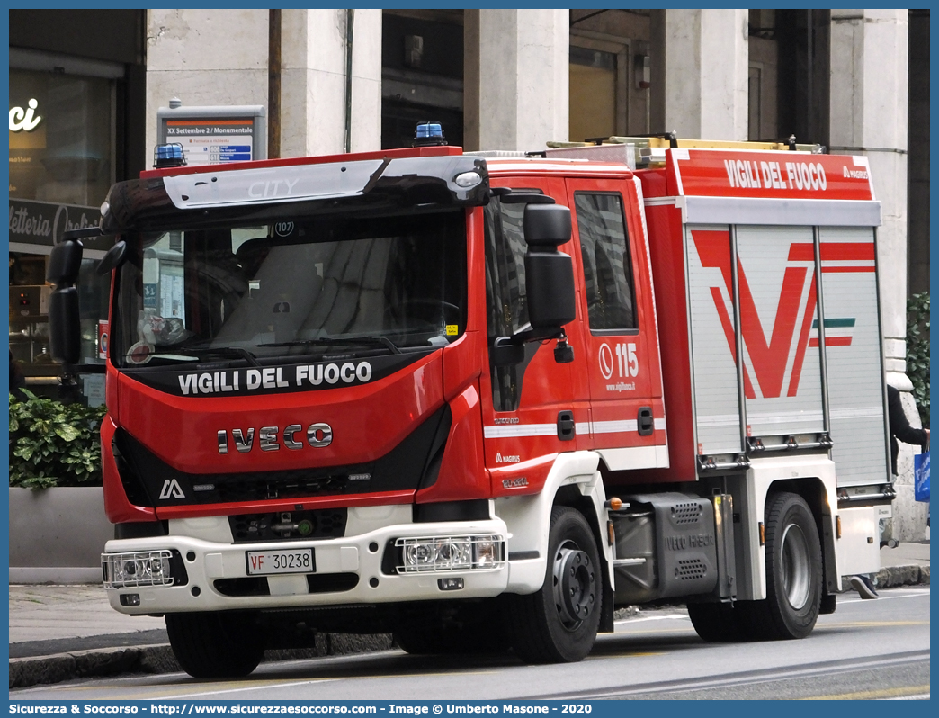 VF 30238
Corpo Nazionale Vigili del Fuoco
Iveco Magirus EuroCargo 120-220L IV serie
Parole chiave: VVF;V.V.F.;Corpo;Nazionale;Vigili;del;Fuoco;AutoPompaSerbatoio;APS;A.P.S.;Iveco;Magirus;EuroCargo;120-220L;120 - 220L