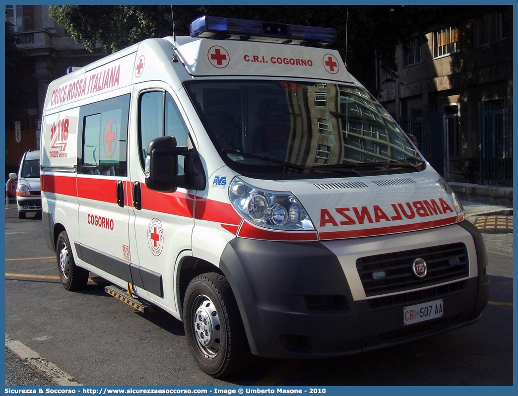 CRI 507AA
Croce Rossa Italiana
Cogorno
Fiat Ducato III serie
Allestitore AVS S.a.s.
Parole chiave: Croce;Rossa;Italiana;CRI;C.R.I.;Ambulanza;Fiat;Ducato;X250;Cogorno;AVS;A.V.S.