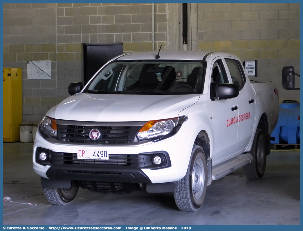 CP 4490
Corpo delle Capitanerie di Porto
Guardia Costiera
Fiat Fullback
Parole chiave: CP;C.P.;GC,G.C.;Guardia;Costiera;Capitaneria;Capitanerie;di;Porto;Fiat;Fullback