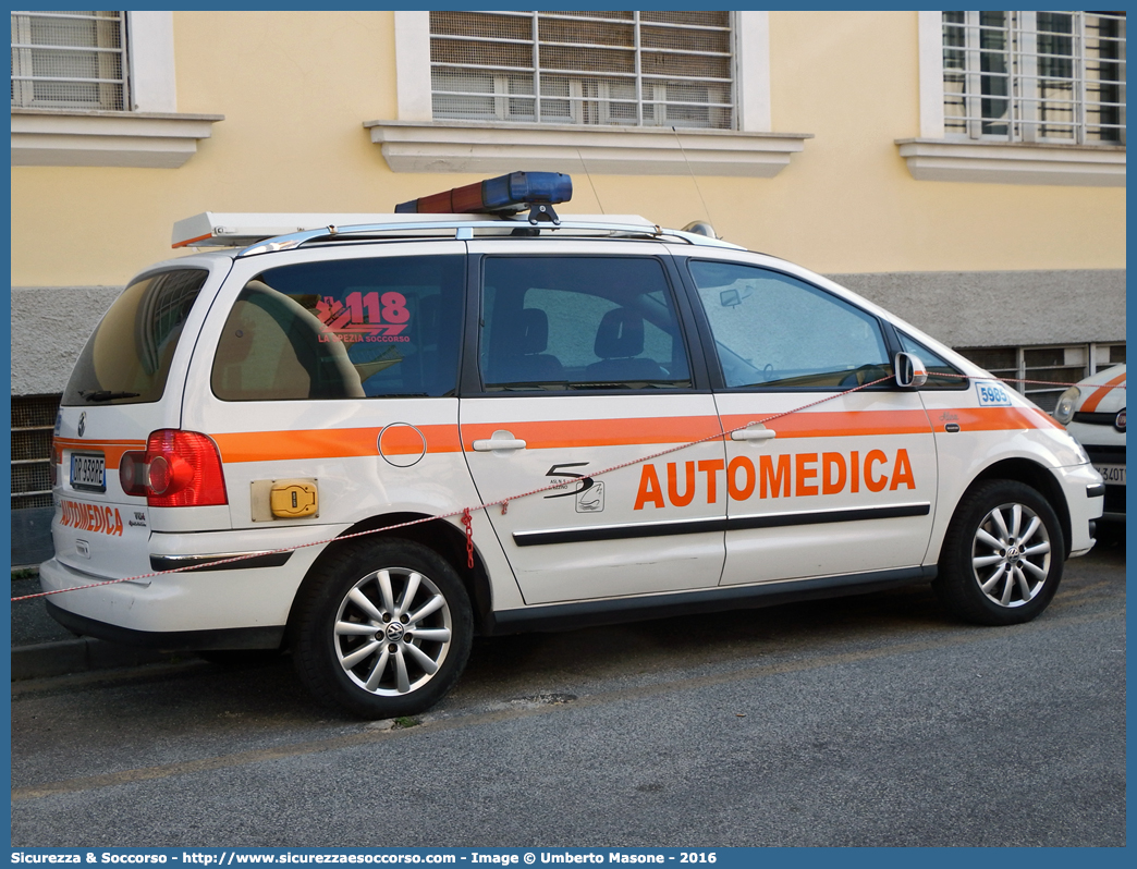 5985
118 Spezia Soccorso
Volkswagen Sharan III serie
Allestitore Alea Italia S.r.l.
Parole chiave: 118;Spezia;La Spezia;Soccorso;Automedica;Automedicalizzata;Auto Medica;Auto Medicalizzata;Volkswagen;Sharan;Alea