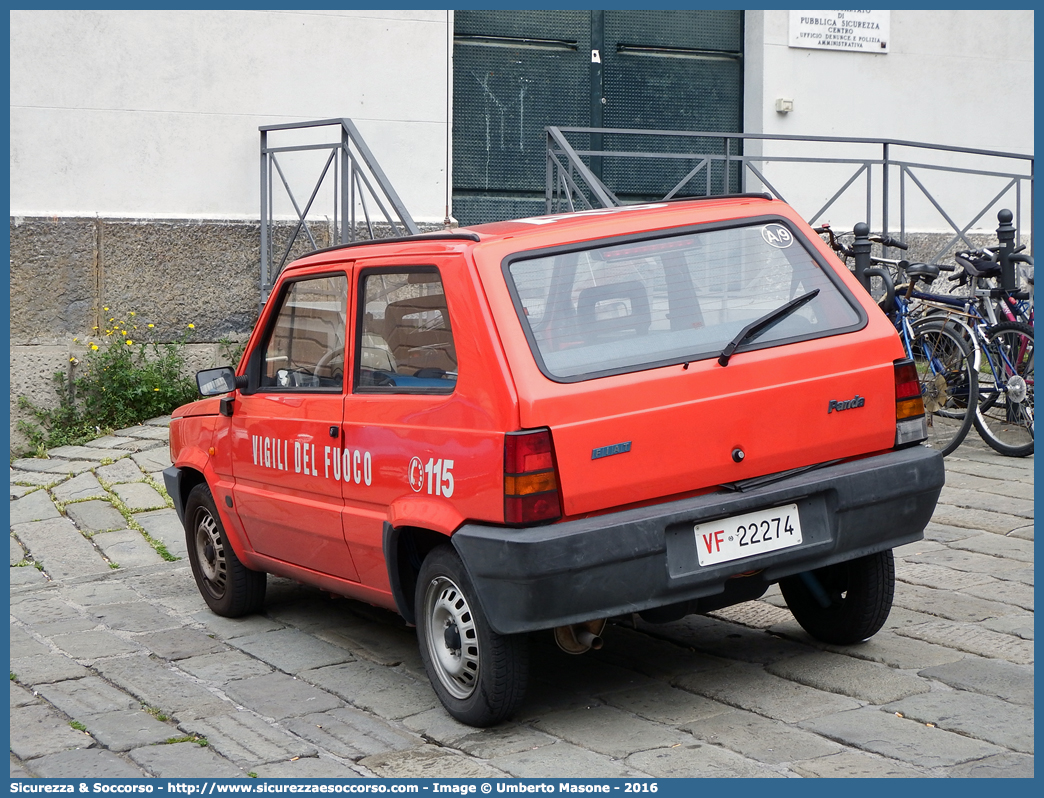 VF 22274
Corpo Nazionale Vigili del Fuoco
Fiat Panda II serie
Parole chiave: VVF;V.V.F.;Corpo;Nazionale;Vigili;del;Fuoco;Fiat;Panda