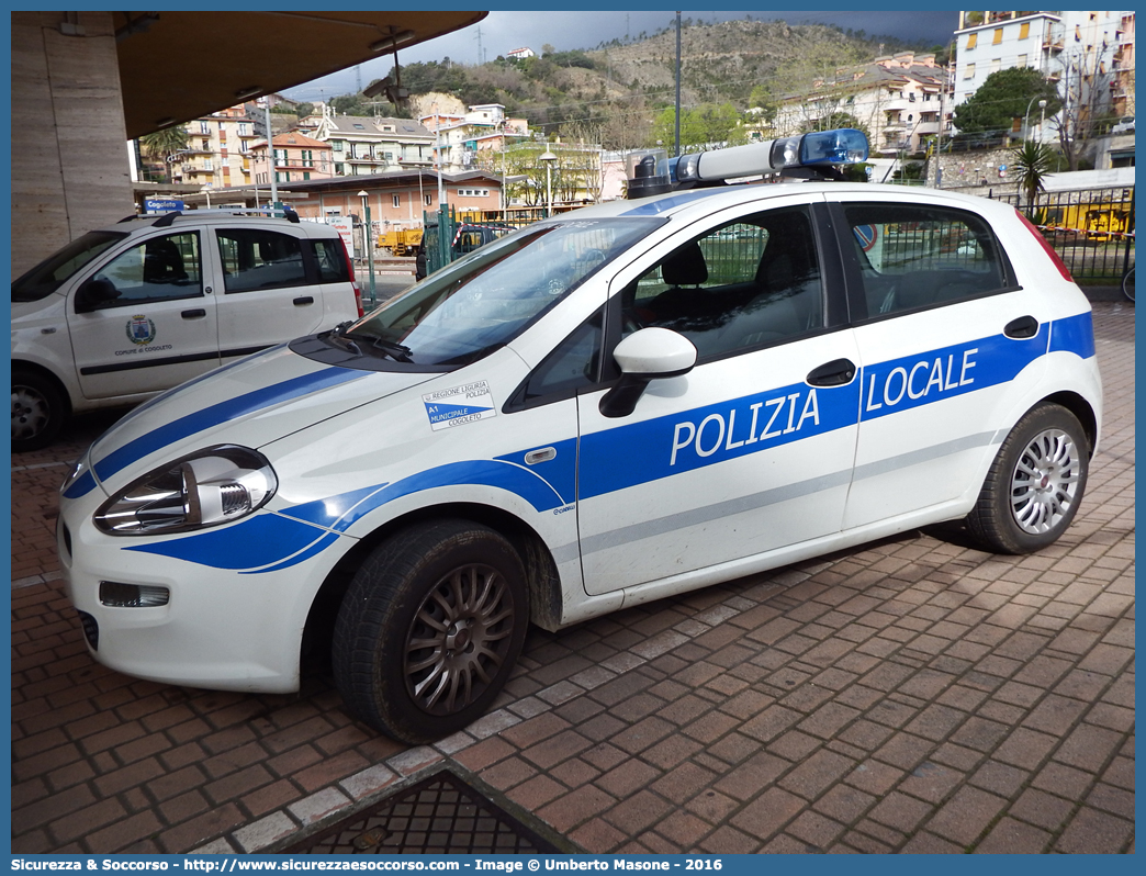 Polizia Locale YA402AM
Polizia Locale
Comune di Cogoleto
Fiat Punto IV serie
Allestitore Ciabilli S.r.l.
Parole chiave: Polizia;Locale;Municipale;Cogoleto;Fiat;Punto;Ciabilli;YA402AM;YA 402 AM