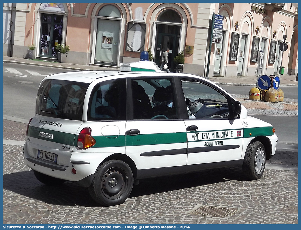 -
Polizia Municipale
Comune di Acqui terme
Fiat Multipla I serie
Parole chiave: Polizia;Locale;Municipale;Acqui;Terme;Fiat;Multipla