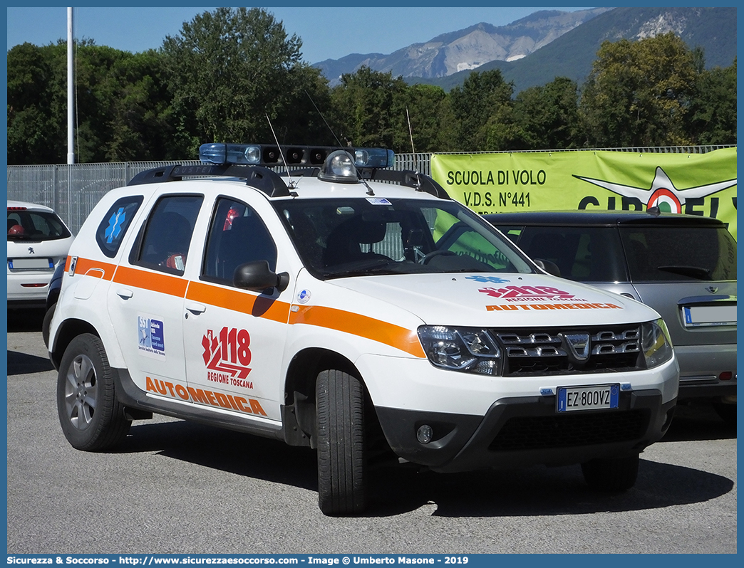 -
118 Massa Carrara Soccorso
Dacia Duster I serie restyling
Allestitore Orion S.r.l.
Parole chiave: 118;Massa;Carrara;Automedica;Auto Medica;Automedicalizzata;Auto Medicalizzata;Dacia;Duster;Orion