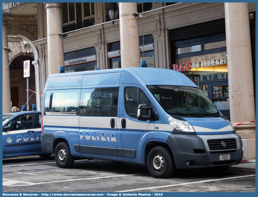 Polizia F8012
Polizia di Stato
Fiat Ducato III serie
Parole chiave: PS;P.S.;Polizia;di;Stato;Pubblica;Sicurezza;Fiat;Ducato;X250