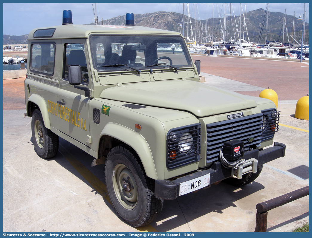 CFva N08 CA
Corpo Forestale
e di Vigilanza Ambientale
Regione Sardegna
Land Rover Defender 90
Parole chiave: CFVA;C.F.V.A.;Corpo;Forestale;Vigilanza;Ambientale;Sardegna;Land Rover;Defender;90