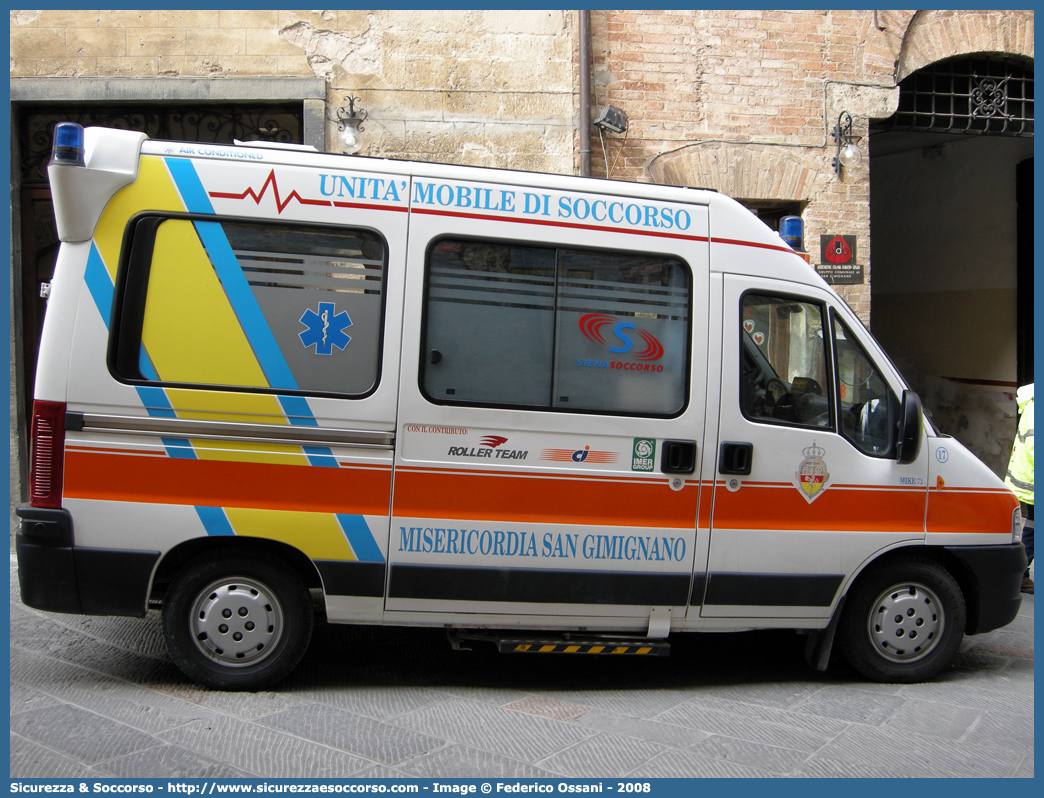 17
Misericordia di San Gimignano
Fiat Ducato II serie restyling
Allestitore Alessi e Becagli
Parole chiave: Misericordie;Misericordia;San Gimignano;Alessi e Becagli;A&B;Fiat;Ducato;Ambulanza