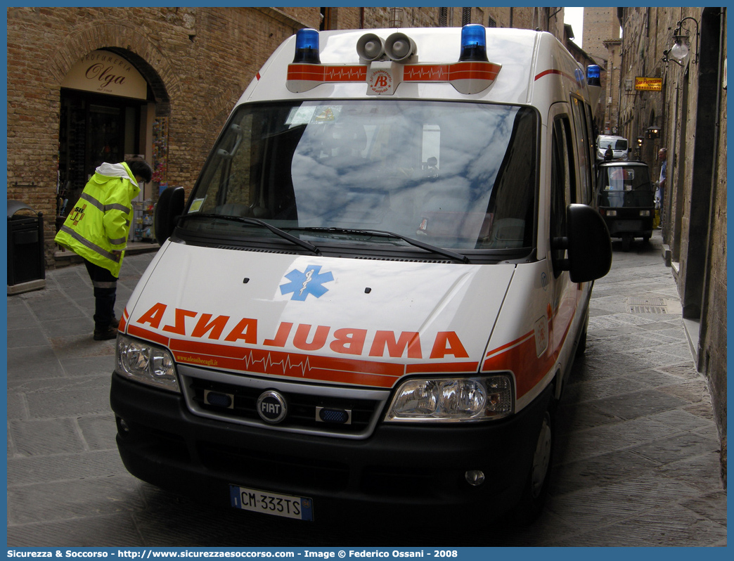 17
Misericordia di San Gimignano
Fiat Ducato II serie restyling
Allestitore Alessi e Becagli
Parole chiave: Misericordie;Misericordia;San Gimignano;Alessi e Becagli;A&B;Fiat;Ducato;Ambulanza