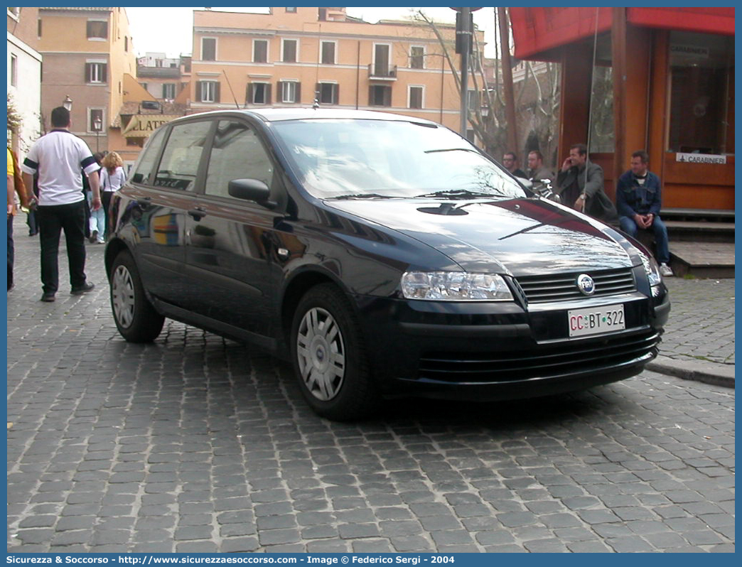 CC BT322
Arma dei Carabinieri
Fiat Stilo I serie
Parole chiave: CC;C.C.;Arma;dei;Carabinieri;Fiat;Stilo