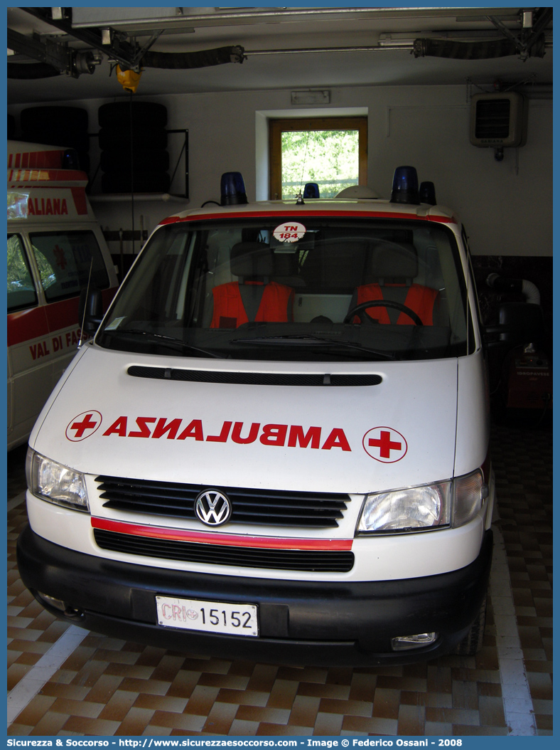 CRI 15152
Croce Rossa Italiana
Val di Fassa (TN)
Volkswagen Transporter T4 restyling
Parole chiave: Croce;Rossa;Italiana;CRI;C.R.I.;Ambulanza;Volkswagen;Transporter;T4;Val di Fassa