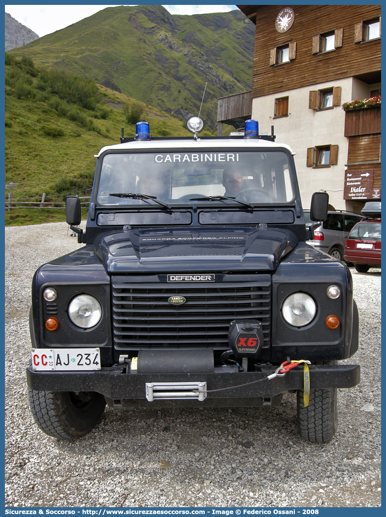 CC AJ234
Arma dei Carabinieri
Soccorso Alpino
Land Rover Defender 110
Parole chiave: CCAJ234;Arma dei Carabinieri;Soccorso Alpino;Land Rover;Defender;110;CC;AJ 234