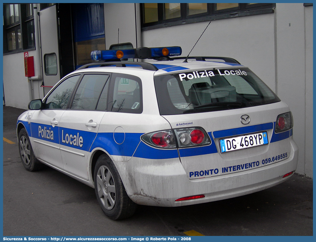 -
Polizia Locale
Unione Terre d'Argine
Mazda 6 Wagon I serie
Allestitore Bertazzoni S.r.l.
Parole chiave: Polizia;Locale;Municipale;Terre d&#039;Argine;Terre Argine;Campogalliano;Carpi;Novi di Modena;Soliera;Mazda;6;Wagon;SW;S.W.;Bertazzoni