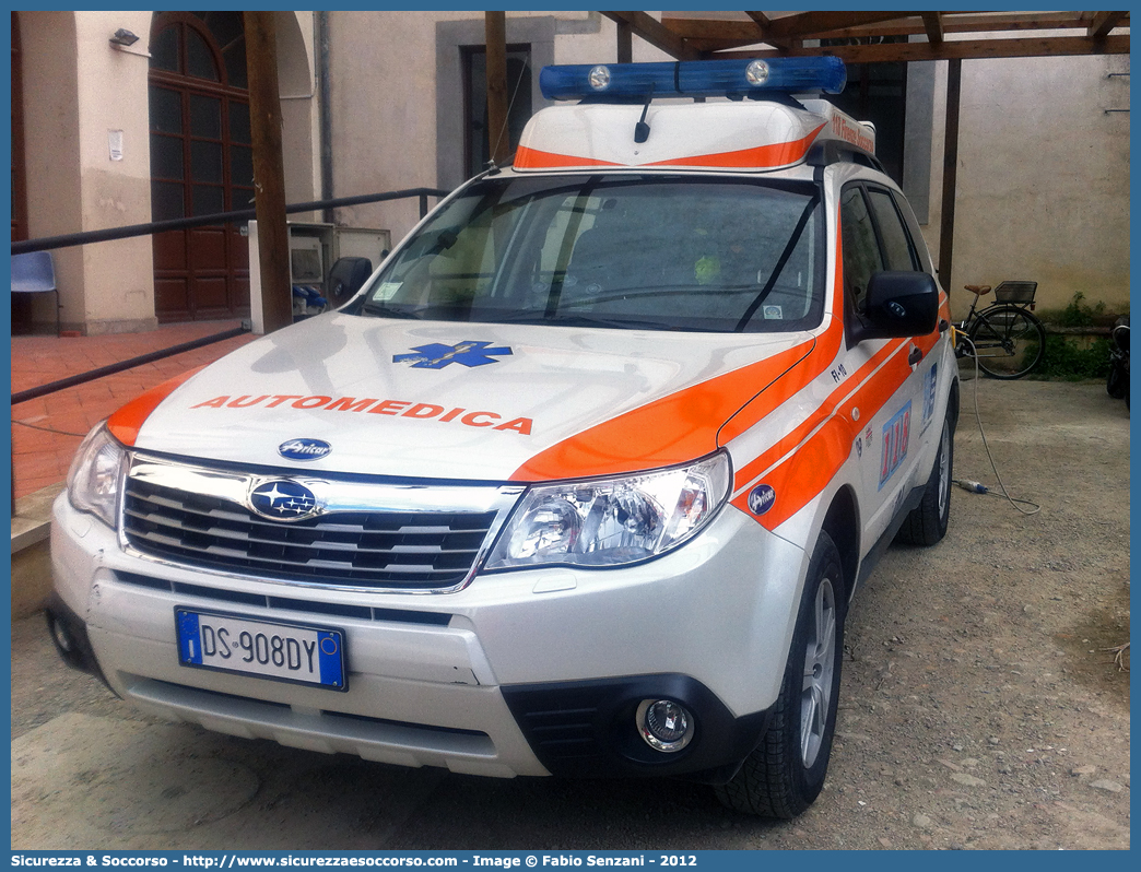 FI 10 09
118 Firenze Soccorso
Subaru Forester V serie
Allestitore Aricar S.p.A.
Parole chiave: 118;Firenze;Soccorso;Automedica;Automedicalizzata;Auto Medica;Auto Medicalizzata;Subaru;Forester;Aricar