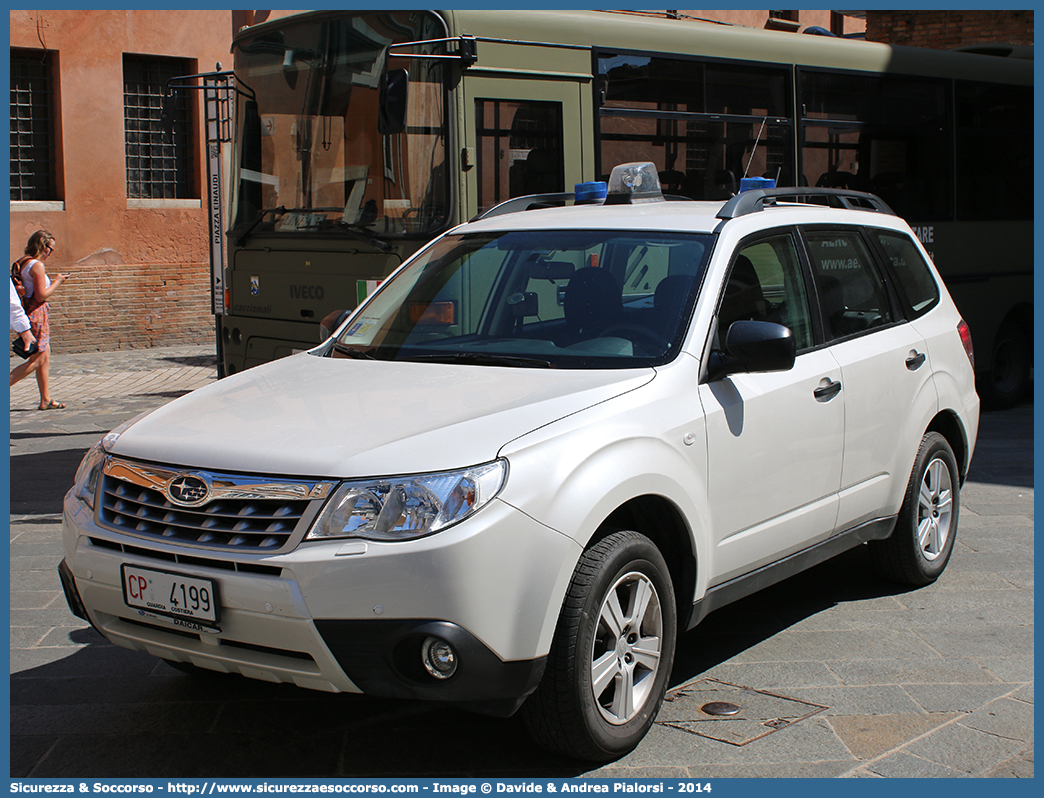 CP 4199
Corpo delle Capitanerie di Porto
Guardia Costiera
Subaru Forester V serie
Parole chiave: CP;C.P.;GC,G.C.;Guardia Costiera;Capitaneria di Porto;Capitanerie di Porto;Subaru;Forester;CP;4199