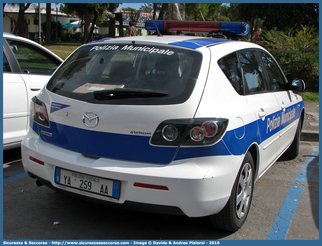 Polizia Locale YA259AA
Polizia Municipale
Comune di Granarolo dell'Emilia
Mazda 3 I serie
Allestitore Bertazzoni S.r.l.
Parole chiave: Polizia;Locale;Municipale;Granarolo dell'Emilia;Granarolo dell Emilia;Mazda;3;Bertazzoni;YA259AA;YA 259 AA