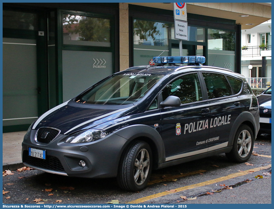 Polizia Locale YA217AC
Polizia Locale
Comune di Crispiano
Seat Altea Freetrack
Parole chiave: Polizia;Locale;Municipale;Crispiano;Seat;Altea;Freetrack;YA217AC;YA 217 AC