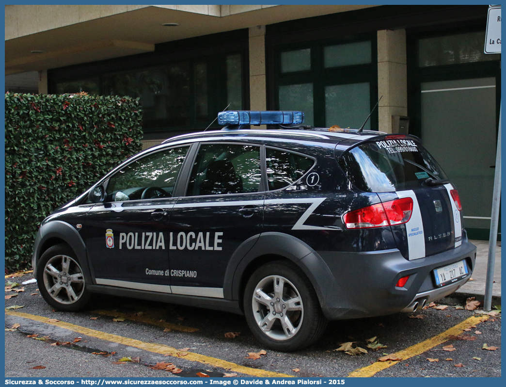 Polizia Locale YA217AC
Polizia Locale
Comune di Crispiano
Seat Altea Freetrack
Parole chiave: Polizia;Locale;Municipale;Crispiano;Seat;Altea;Freetrack;YA217AC;YA 217 AC