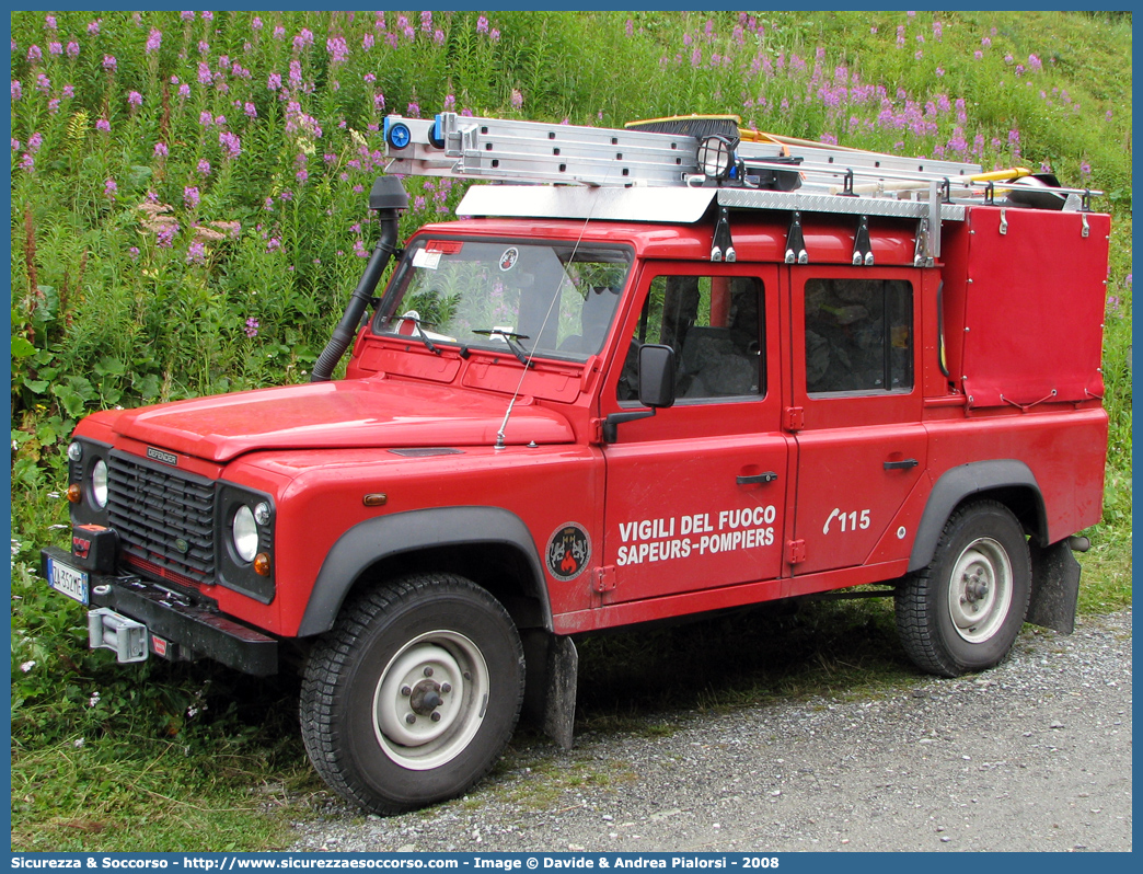 -
Vigili del Fuoco
Regione Autonoma Valle d'Aosta
Distaccamento Volontari di Valtournenche
Land Rover Defender 110
Parole chiave: VF;V.F.;Vigili;Fuoco;Regione;Autonoma;Valle;Aosta;Volontari;Valtournenche;Land;Rover;Defender;110