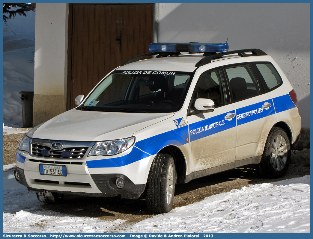 Polizia Locale YA931AC
Polizia Municipale
Comune di Badia
Subaru Forester V serie
Allestitore Polar Special Car S.n.c.
Parole chiave: Polizia;Locale;Municipale;Gemeindepolizei;De Comun;Badia;Abtei;Subaru;Forester;Polar Special Car;YA931AC;YA 931 AC