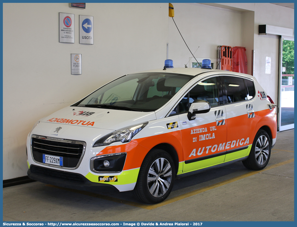 BO 2313
118 Imola Soccorso
Peugeot 3008 I serie restyling
Allestitore Vision S.r.l.
Parole chiave: 118;Imola;Soccorso;Automedica;Automedicalizzata;Auto Medica;Auto Medicalizzata;Peugeot;3008;Vision