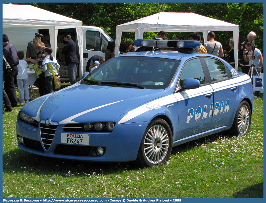 Polizia F6247
Polizia di Stato 
Squadra Volante
Alfa Romeo 159
Parole chiave: PS;P.S.;Polizia;di;Stato;Pubblica;Sicurezza;Squadra;Volante;Alfa;Romeo;159