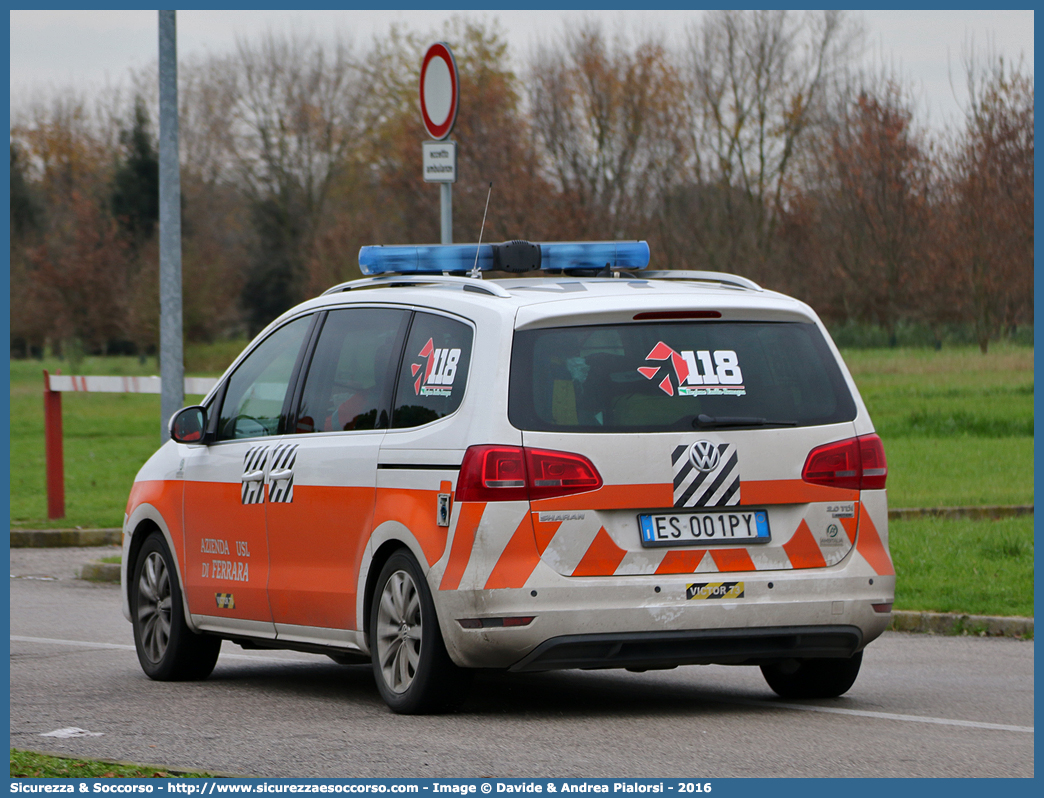 FE 3173
118 Ferrara Soccorso
Volkswagen Sharan IV serie
Allestitore Ambitalia S.p.A.
Parole chiave: 118;Ferrara;Soccorso;Automedica;Auto Medica;Automedicalizzata;Auto Medicalizzata;Volkswagen;Sharan;Ambitalia