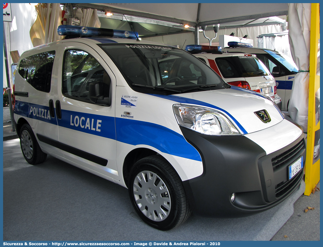 Polizia Locale YA081AD
Polizia Locale
Comune di Bolano
Peugeot Bipper Tepee
Allestitore Bertazzoni S.r.l.
Parole chiave: Polizia;Locale;Municipale;Bolano;Peugeot;Bipper;Tepee;Bertazzoni;YA081AD;YA 081 AD