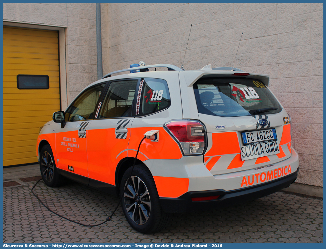 FO 14
118 Romagna Soccorso
Ambito Territoriale di Forlì
Subaru Forester XT VI serie restyling
Allestitore Vision S.r.l.
Parole chiave: 118;Romagna;Soccorso;Forlì;Forli;Automedica;Auto Medica;Automedicalizzata;Auto Medicalizzata;Subaru;Forester;Vision