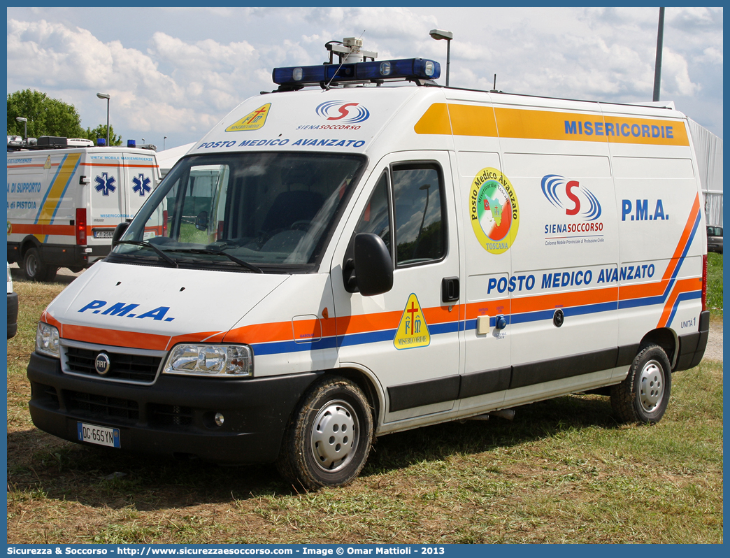 Unità 1
Siena Soccorso
Fiat Ducato II serie restyling
Parole chiave: Misericordia;Misericordie;Siena;Soccorso;Fiat;Ducato;PMA;P.M.A.;Posto Medico Avanzato