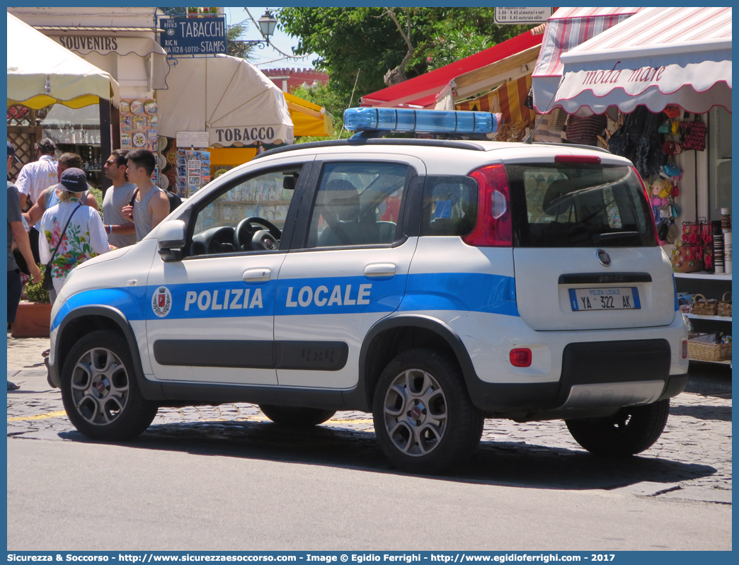 Polizia Locale YA322AK
Polizia Locale
Comune di Anacapri
Fiat Nuova Panda 4x4 II serie
Parole chiave: Polizia;Locale;Municipale;Anacapri;Fiat;Nuova Panda;4x4;4 x 4